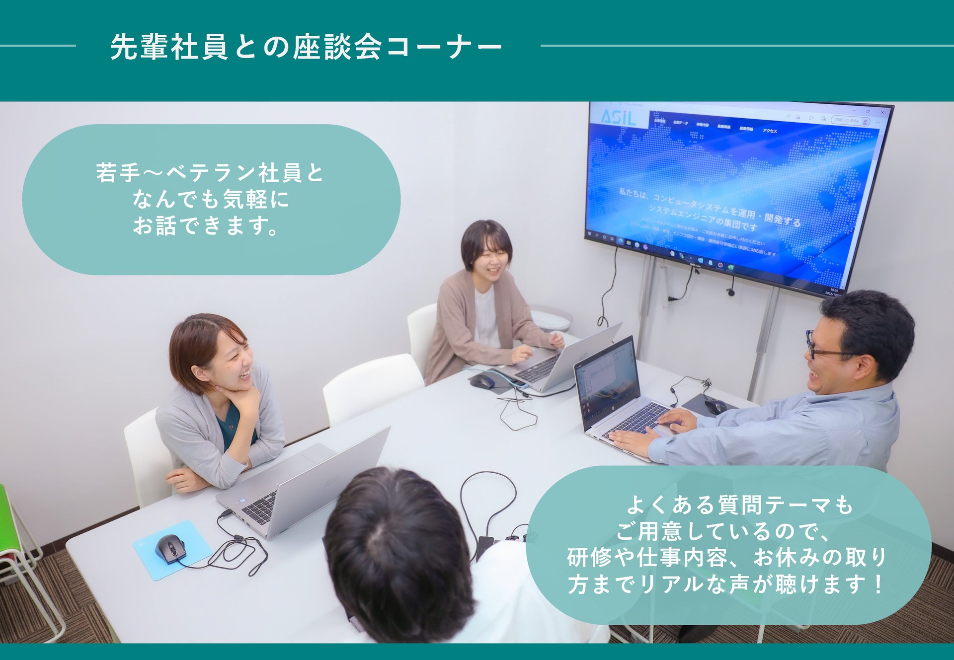 先輩社員との座談会